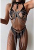 Zincirli Boyun Tasmalı Harness Set