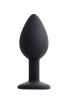 Censan POPO Norma Anal Plug silikon siyah 7,2 cm 25 gr