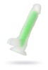 Censan Beyond Yeşil Dick Glow Gece Parlayan Dildo, Silikon, Şeffaf, 18 cm