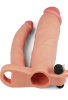 Censan Add 3 İnç Pleasure X Tender Vibrating Double Penis Sleeve Penis Kılıfı