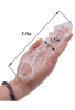 Censan Wolf Warrior Crystal Şeffaf Dokulu Penis Kılıfı – Esnek TPE Malzeme, Gerçekçi His, 13.8 cm