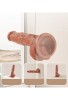 Censan Su Fışkırtma Fonksiyonlu Gerçekçi Vantuzlu Melez Dildo