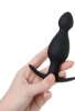CENSAN Anal Plug boyut M silikon siyah 11,5 cm