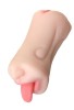 Censan Juicy Pussy Masturbator Realistik Fruity Tongu, Ağız ve Vajina TPE Ten 19 cm