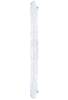 Censan Çift Taraflı Esnek Dildo 34 cm – Gerçekçi Dokulu Şeffaf Renk