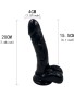 Noctis Siyah 19,2 cm Realistik Dildo No:184