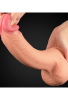 Censan 12 İnç Dual Layered Platinum Silicone Cock Dildo