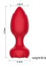 Censan Telefon Kontrollü Full Covered Rubber Rose Anal Plug – Siyah