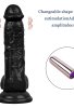 Censan 19CM Gerçekçi Siyah Dildo Yapay Penis