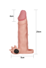 Censan Add 2 İnç Pleasure X Tender Vibrating Penis Sleeve Brown