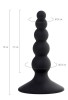 Censan POPO Bootes Anal Plug silikon siyah 10 cm