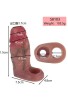 Censan Dolgulu Testis Geçmeli Ucu Açık Penis Kılıfı Model no: S8103