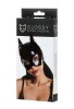 Censan Glossy ANN Deri Kedi Maskesi siyah