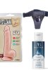 Censan Belden Bağlamalı Kayganlaştırıcı Set Peotillomania 19.5cm Gerçekçi Dildo