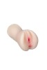 Censan 18 CM Çift Girişli Ten Rengi Anal Vajinal Mastürbatör