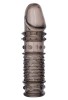 Censan XLover Penis Kılıfı TPE Siyah Şeffaf 13,5 cm