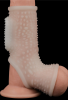 Censan Vibrating Drip Knights Ring with Scrotum Sleeve (Beyaz)