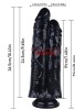 Noctis 26,5cm Siyah Çiftli Dildo No:111