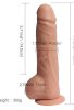 Big Detective Şarjlı Uzaktan Kumandalı Titreşimli Gerçekçi Dildo 19 cm