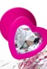 Censan Diamond Heart Anal Plug Pembe 8 cm