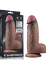 Censan 9.5 İnç Dual Layered Silicone Cock XXL