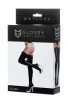 Censan Glossy ELİZA Dantelli Deri Çorap