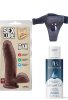 Censan Belden Bağlamalı Kayganlaştırıcı Set Sex Lure Kıkırdaklı Gerçekçi Dildo - 17.5cm Zenci