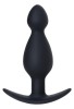 CENSAN Anal Plug boyut M silikon siyah 11,5 cm