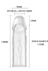 Censan 14cm Saydam 2,5cm Dolgulu Penis Kılıfı