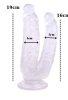 Noctis 19cm Beyaz Çiftli Dildo No:76