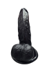 Gerçekçi Testisli Siyah Dildo 16 cm