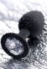 Censan POPO Norma Anal Plug silikon siyah 7,2 cm 25 gr