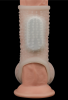 Censan Vibrating Drip Knights Ring with Scrotum Sleeve (Beyaz)