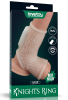 Censan Vibrating Drip Knights Ring with Scrotum Sleeve (Beyaz)