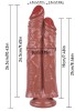Noctis 26,5cm Kahverengi Çiftli Dildo No:111