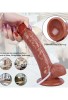Censan Su Fışkırtma Fonksiyonlu Gerçekçi Vantuzlu Melez Dildo