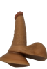 Gerçekçi Testisli Melez Dildo 18 cm