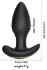 Censan Big Boat Anchor Swing – Telefon Kontrollü Titreşimli Anal Plug (Siyah)