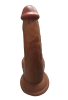 Gerçekçi Testisli Melez Dildo 19 cm