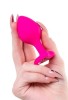 Censan Diamond Heart Anal Plug Pembe 8 cm