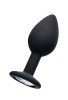 Censan POPO Norma Anal Plug silikon siyah 7,2 cm 25 gr