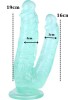 Noctis 19cm Yeşil Çiftli Dildo No:76