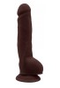 Carnalist Kıkırdaklı Gerçekçi Dildo - 23.5cm Zenci