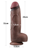Censan 12 İnç Dual Layered Silicone Cock XXL