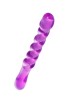Censan Çift taraflı Jel Dildo Tanza, TPE, mor, 27,5 cm