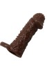 Censan 4 cm Uzatmalı Damarlı Penis Kılıfı Esmer