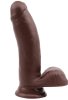 Sex Lure Kıkırdaklı Gerçekçi Dildo - 17.5cm Zenci