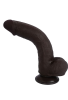 Censan Ultra Gerçekçi 24 Cm Brown Melez Kıkırdaklı Dildo