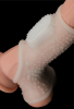 Censan Vibrating Drip Knights Ring with Scrotum Sleeve (Beyaz)