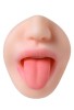 Censan Juicy Pussy Masturbator Realistik Fruity Tongu, Ağız ve Vajina TPE Ten 19 cm